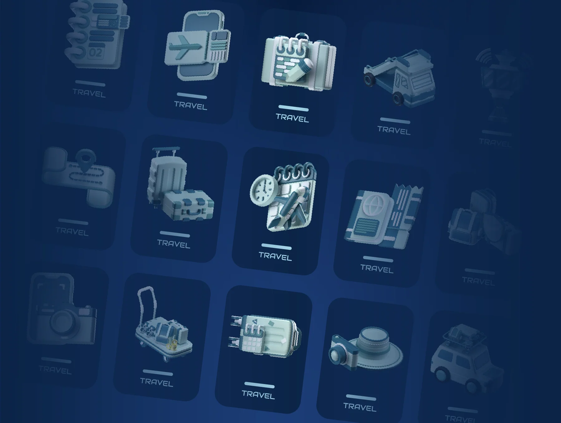 Travel 3D Icon Packs 6