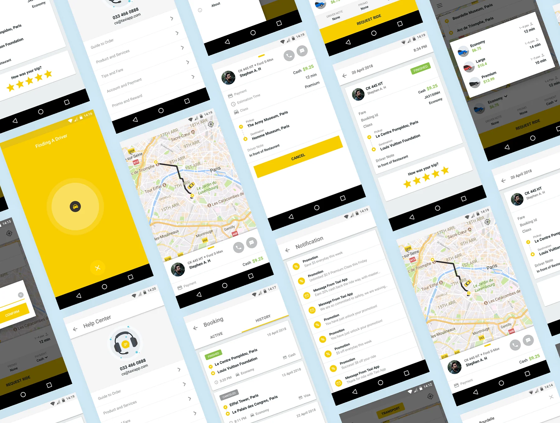 Taxi App - Android UI Template