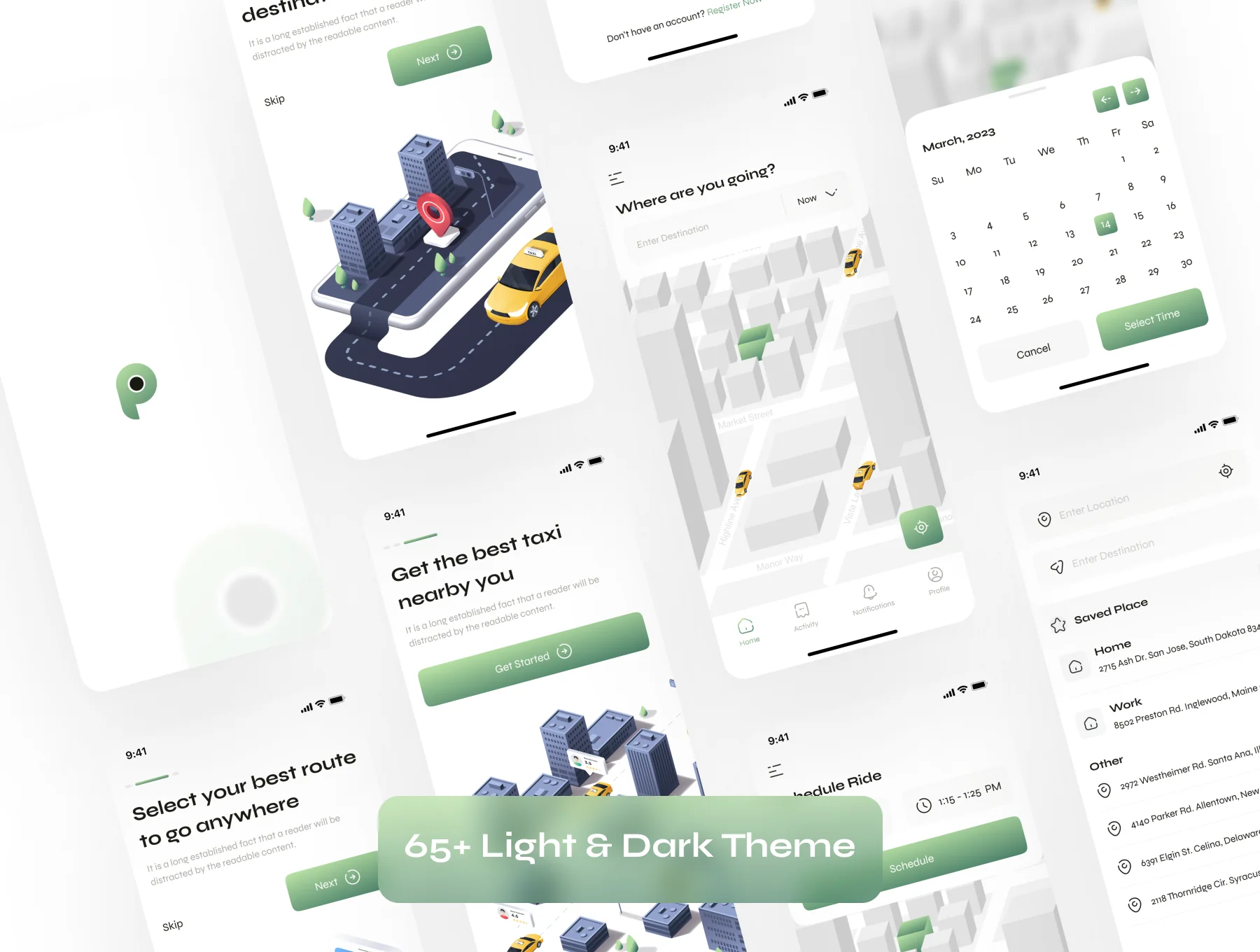 Taxi Booking App UI Kit 5