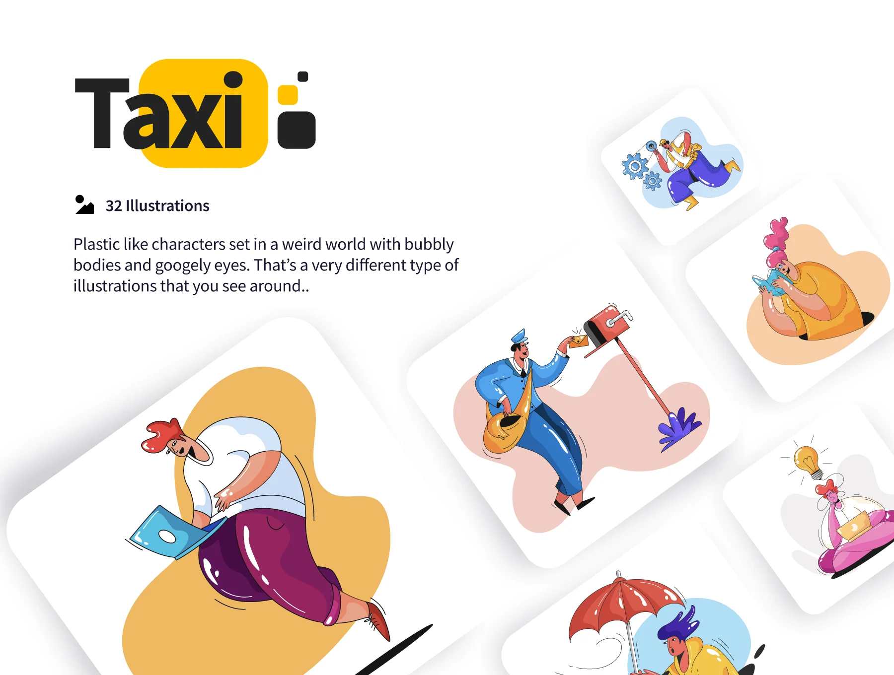 Taxi illustrations