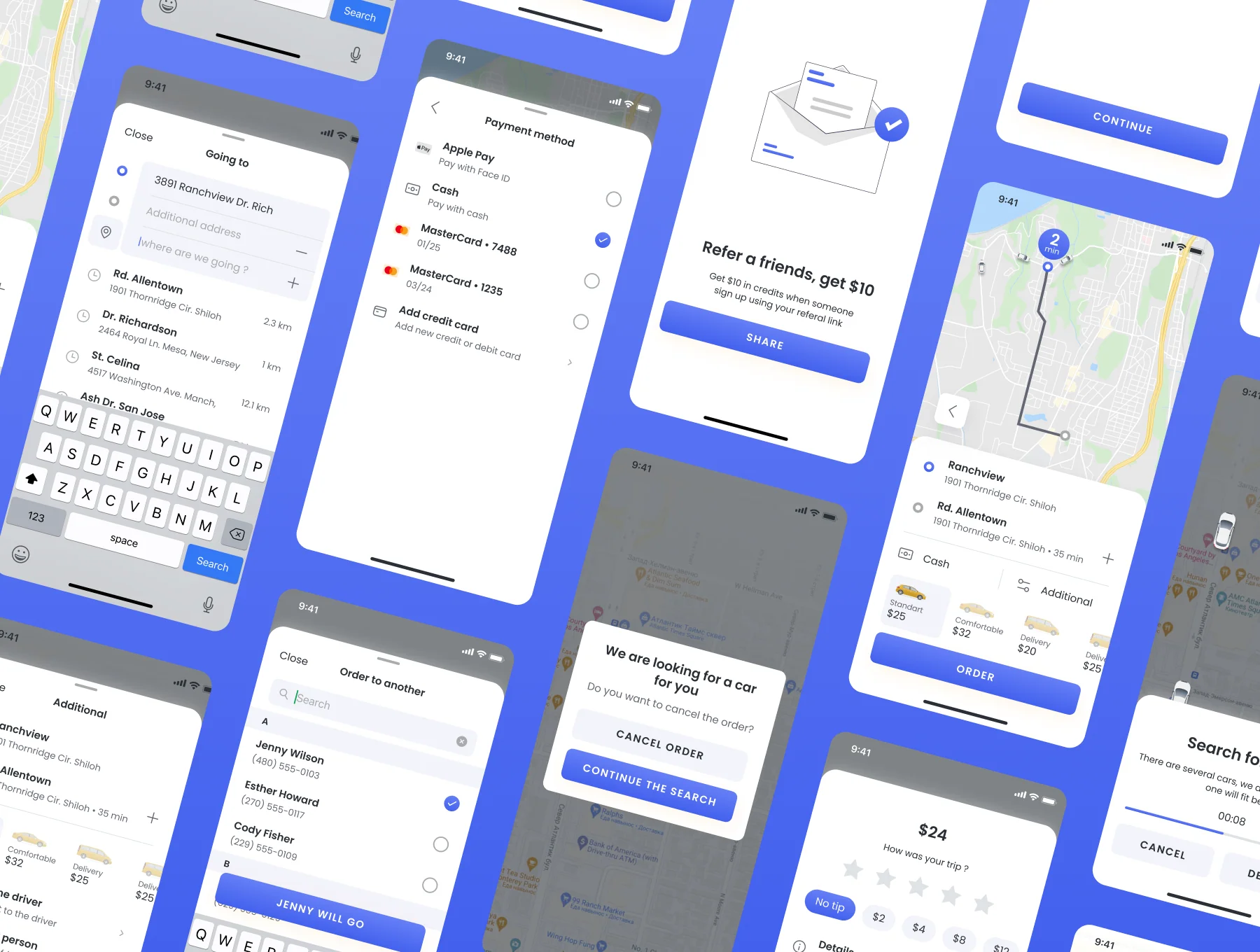 Tax.io - Taxi ui kit 5