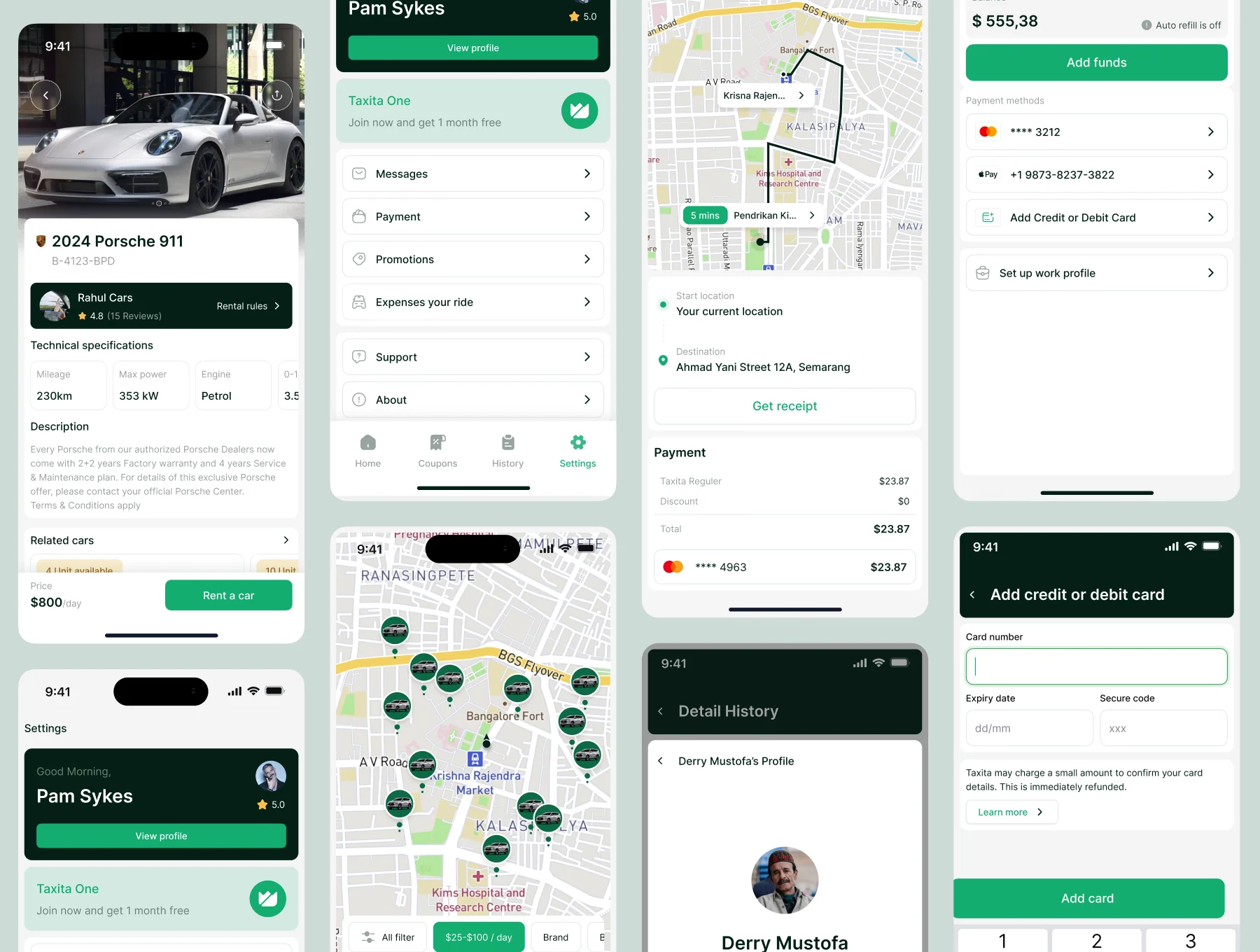 Taxita - Taxi Booking Mobile App UI Kit 8