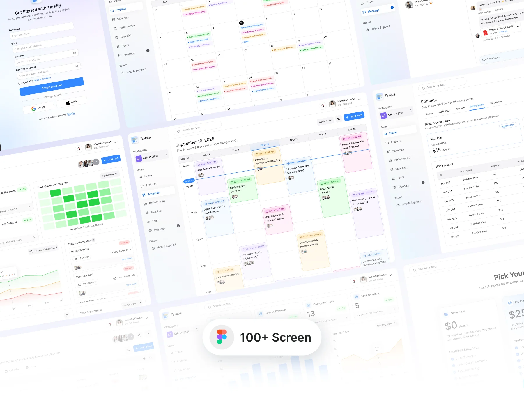 Tazkee - SAAS Project Management Dashboard Kit 9