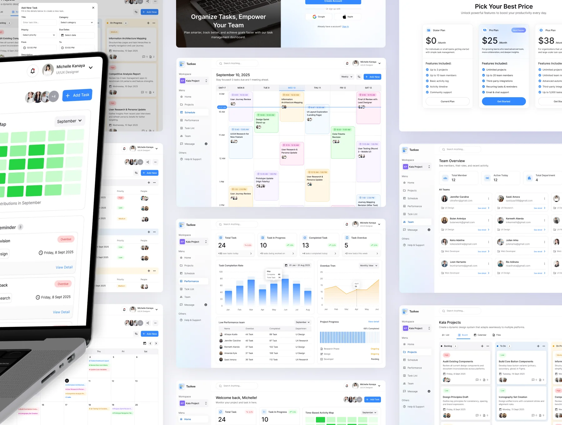 Tazkee - SAAS Project Management Dashboard Kit 2