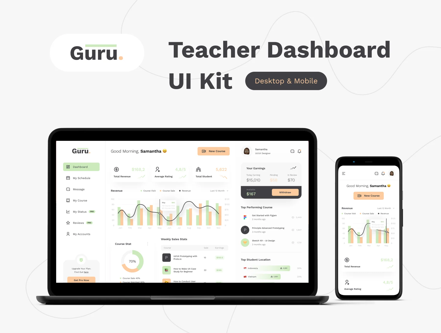 Guru - Teacher Dashboard UI KIT 6