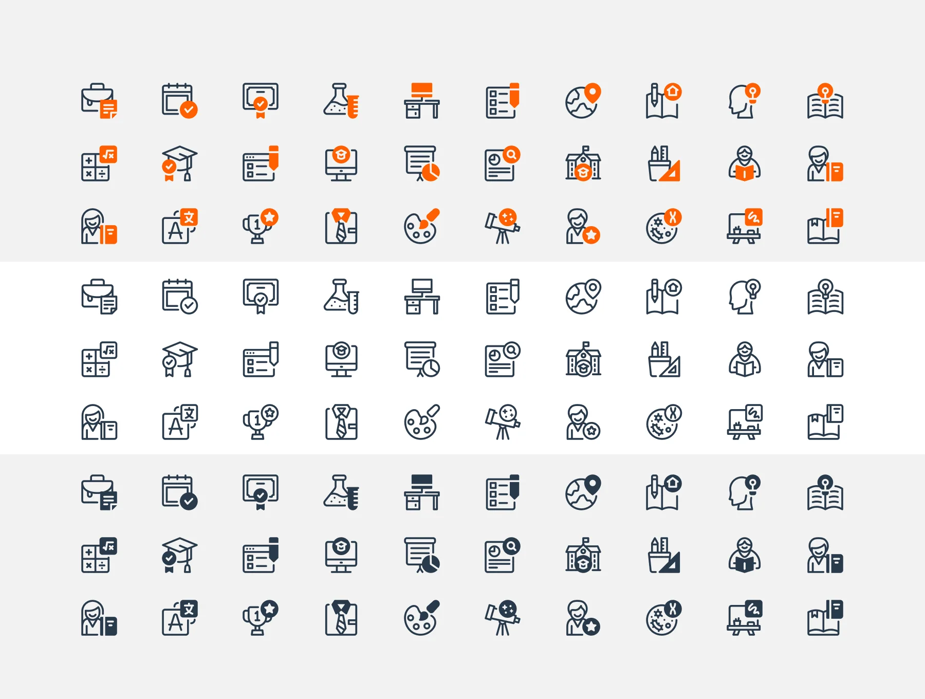 Teacher Icon Set 5