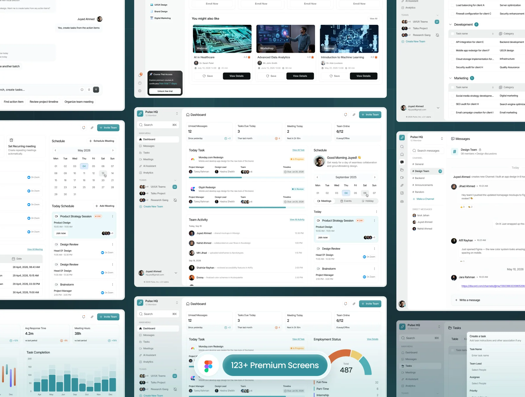 Team Collaboration & Project Management SaaS UI Kit 3