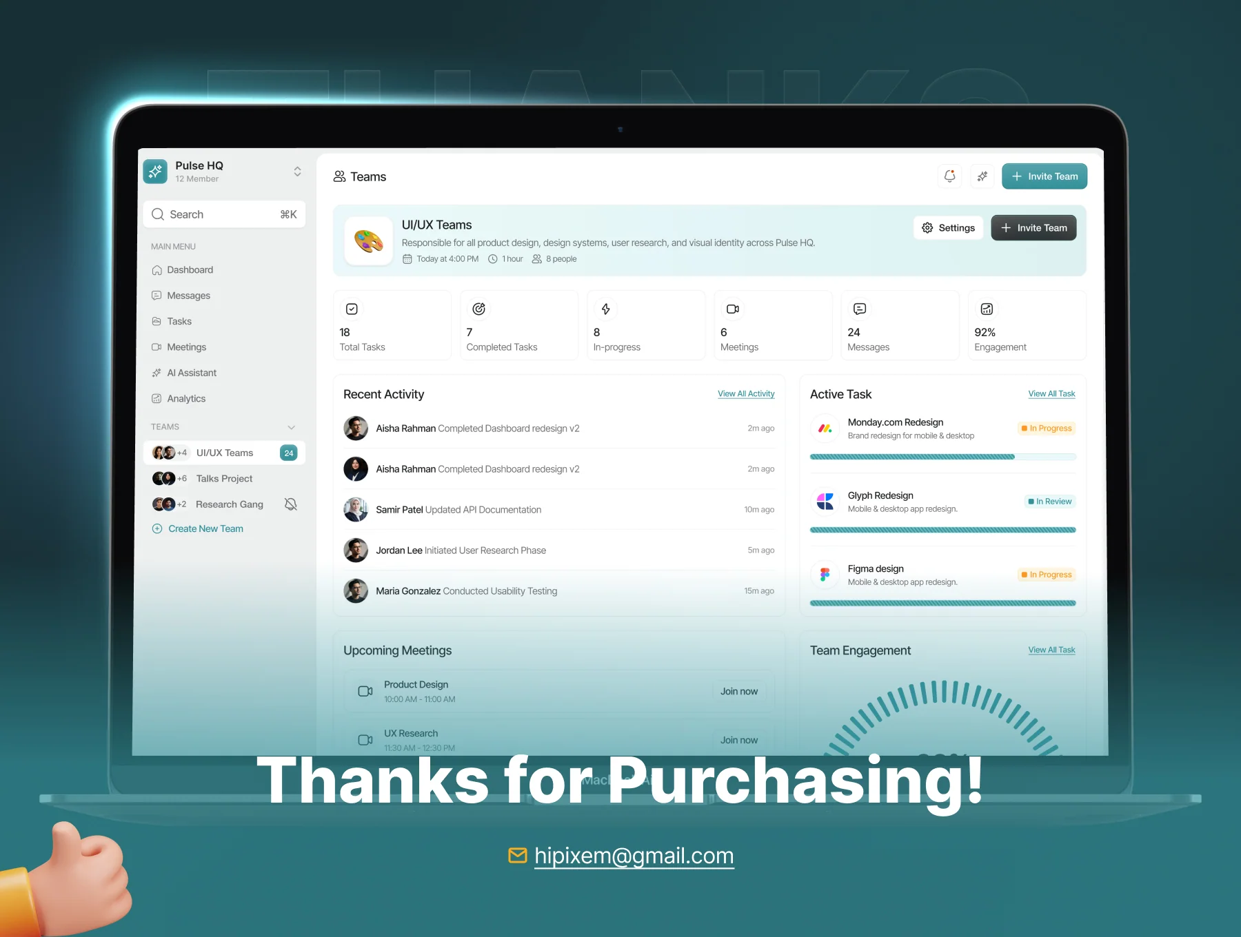 Team Collaboration & Project Management SaaS UI Kit 6