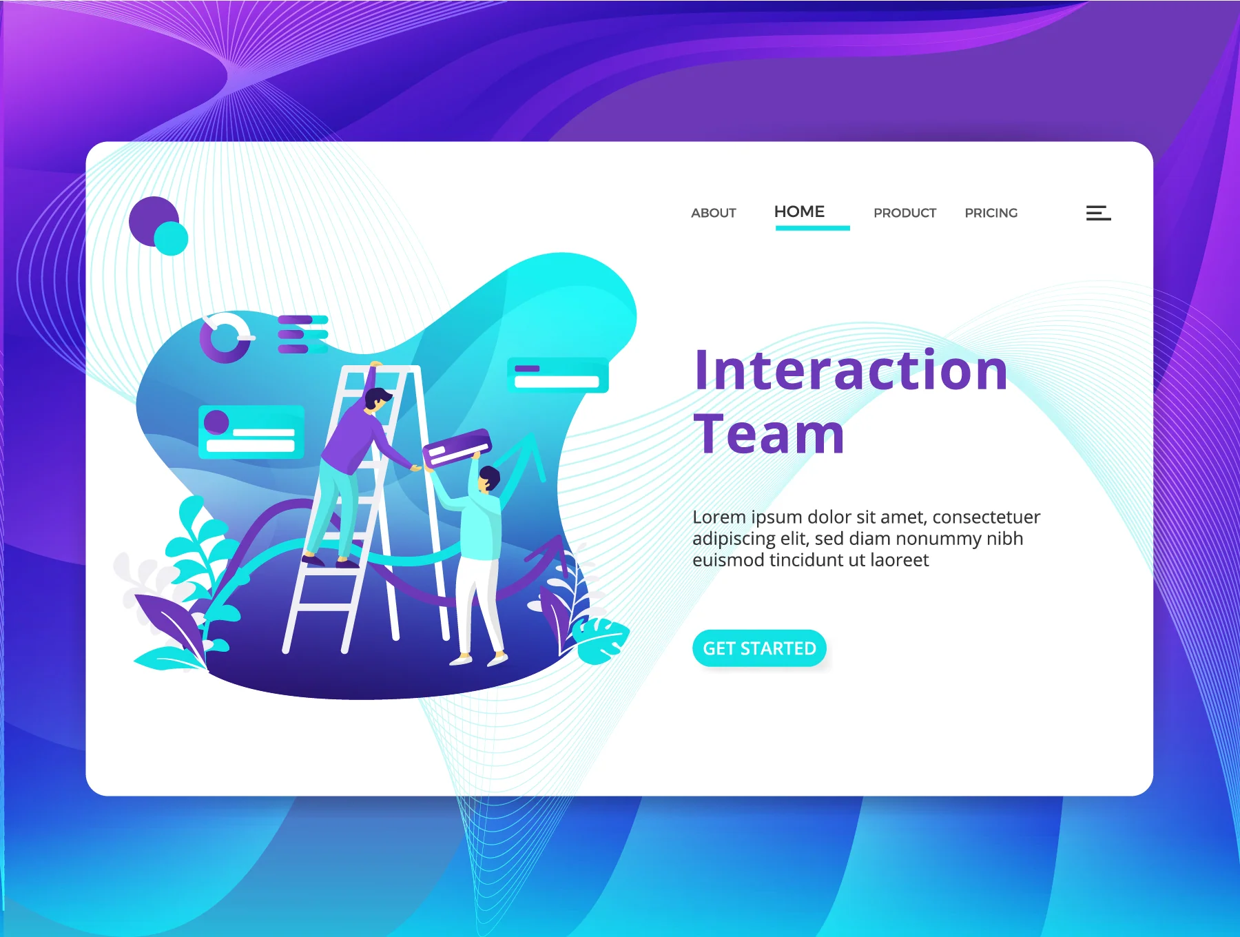 Team Work set Illustration