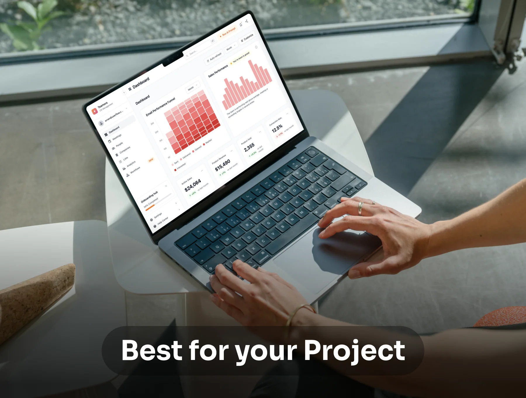 Teamora - CRM Dashboard Template 5