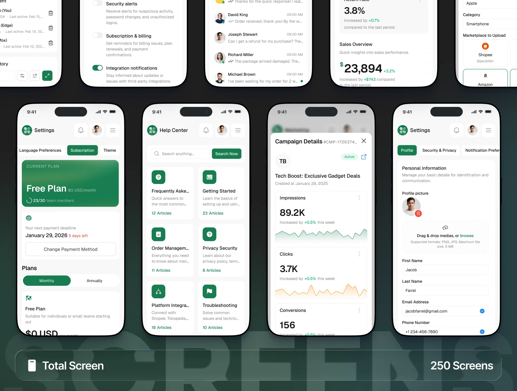 TeamSync - E-Commerce Dashboard UI Kit 5