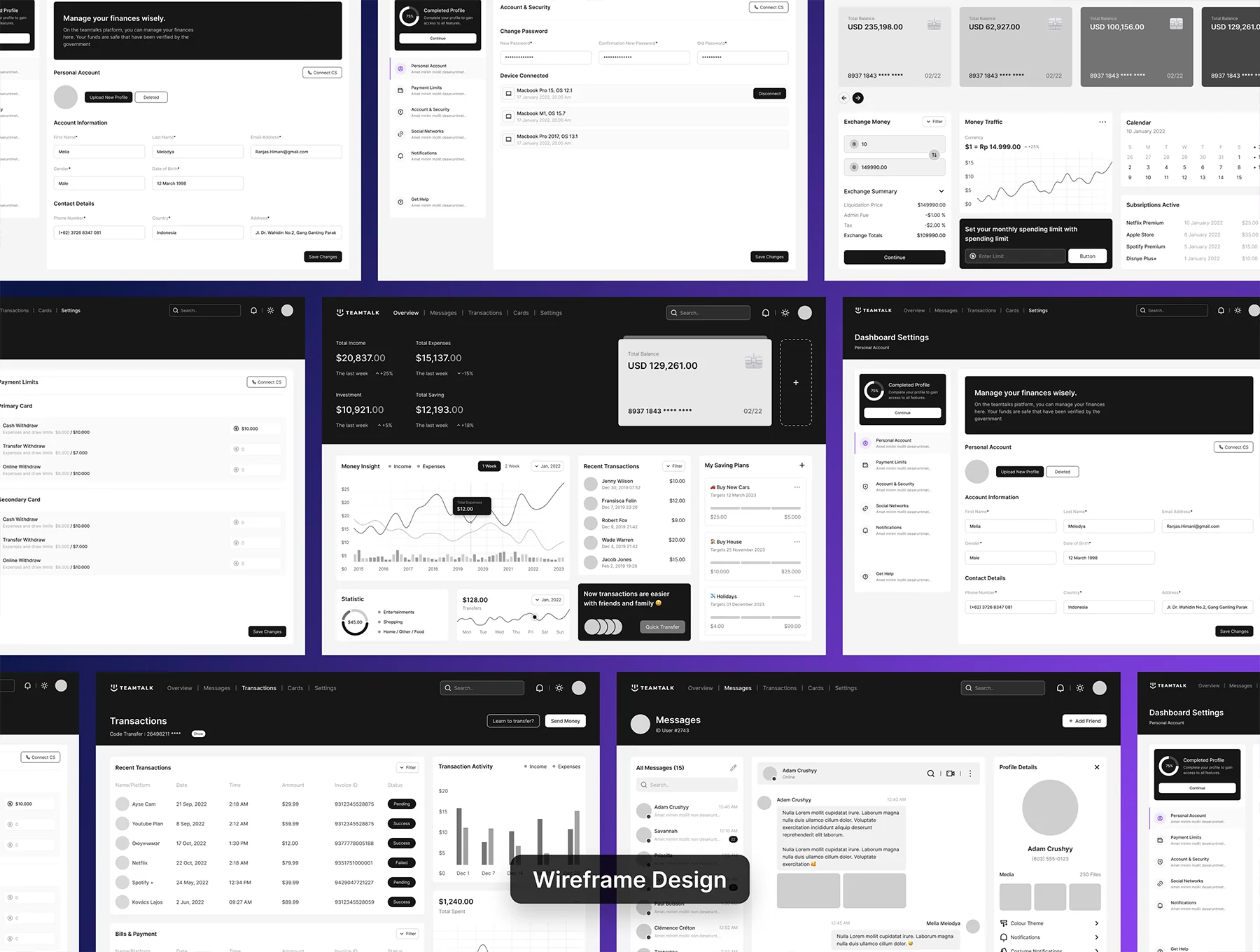 Teamtalk - Digital Banking Dashboard Ui Kit 5