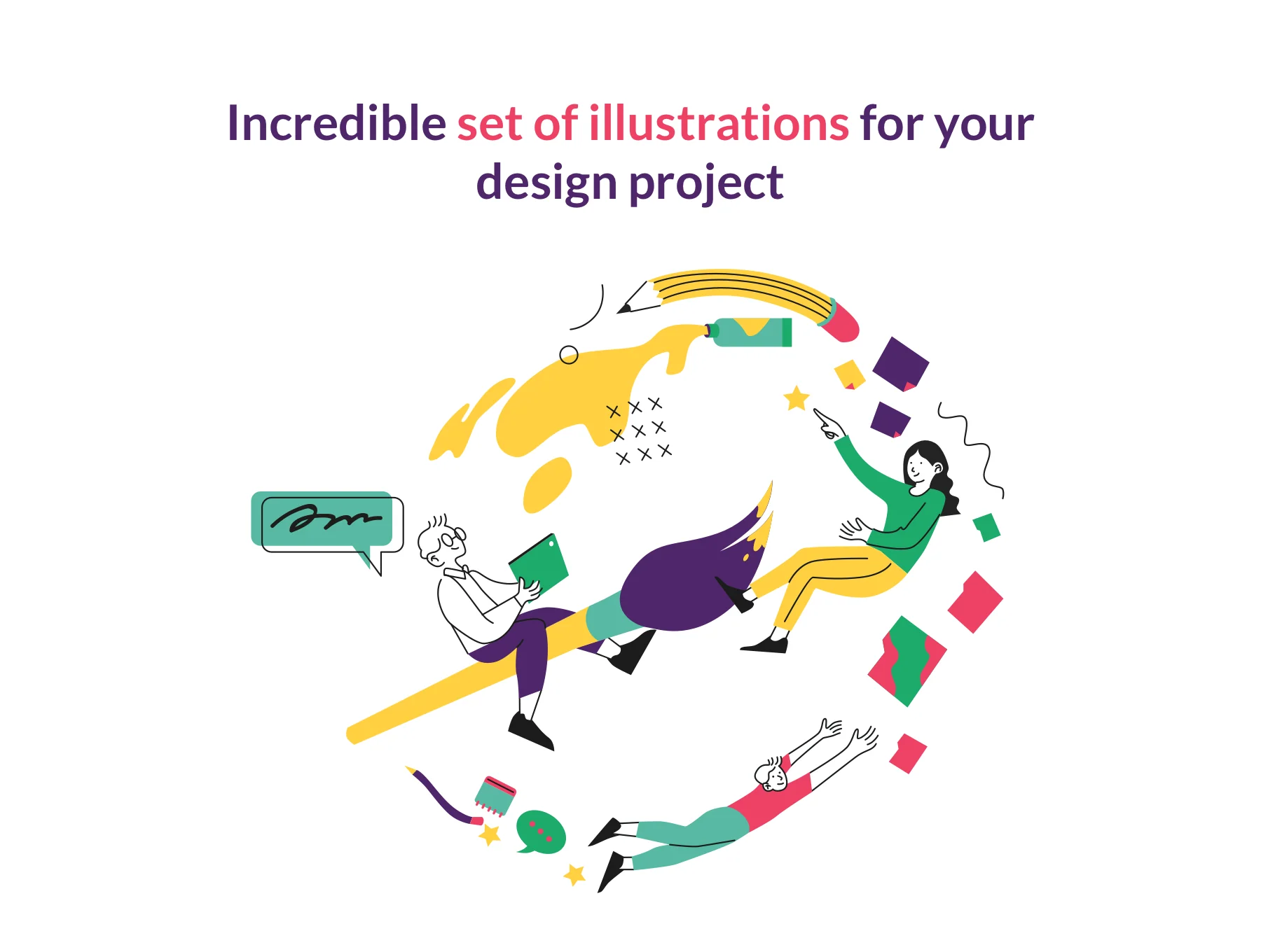 Teamwork & Collaboration Illustrations - Kerithing 2