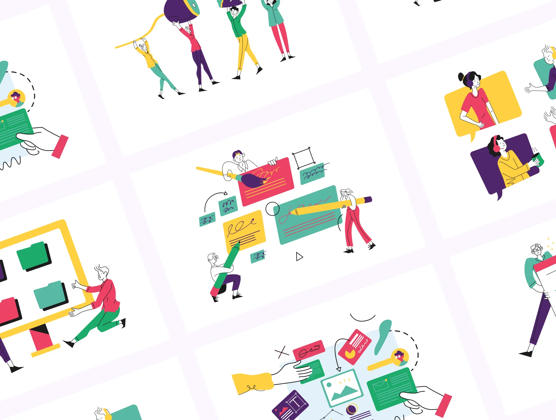 Teamwork & Collaboration Illustrations - Kerithing 7