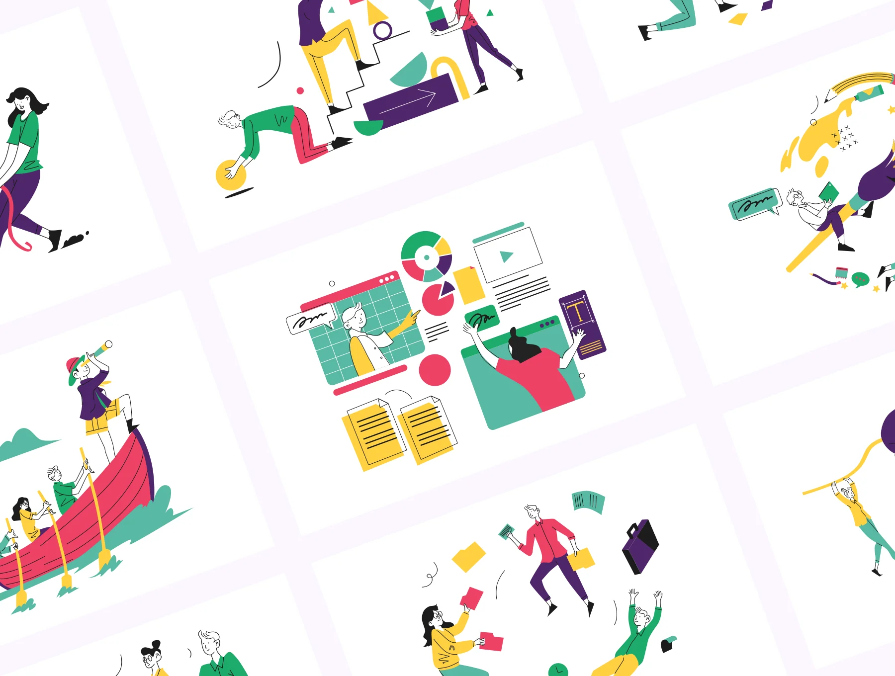 Teamwork & Collaboration Illustrations - Kerithing 8