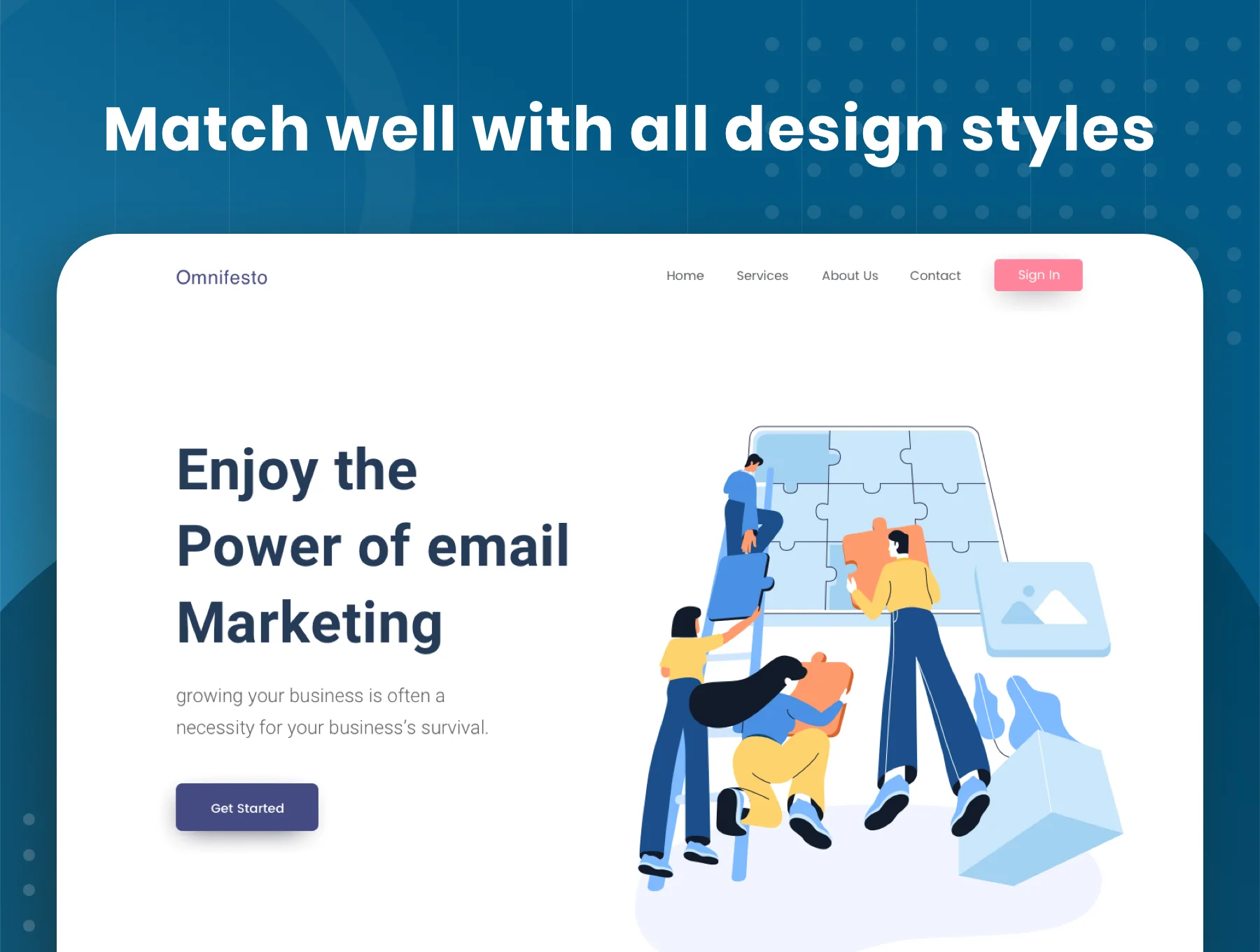 Teamwork - Colorful Illustration for Start up website 5