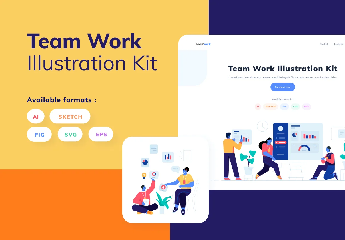 Teamwork Illustration Kit
