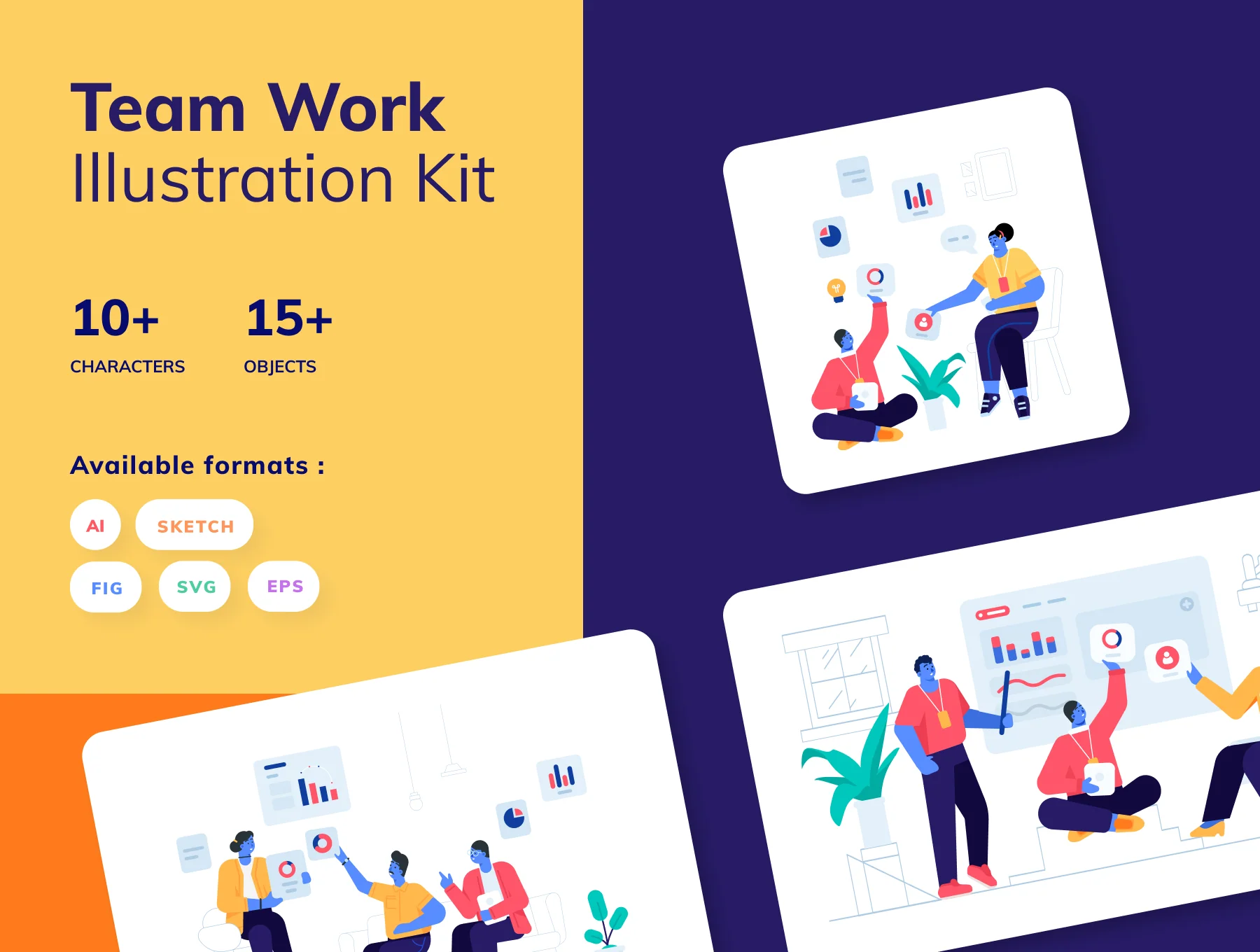 Teamwork Illustration Kit