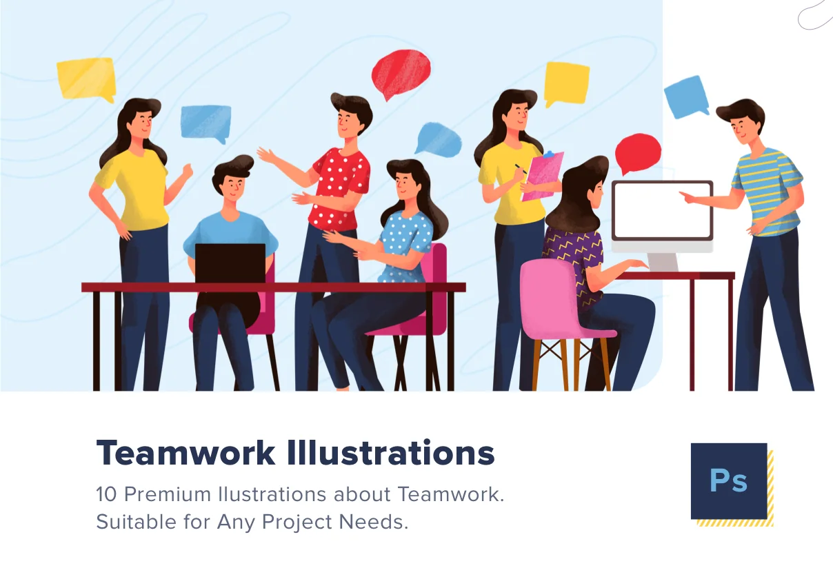 Teamwork Illustration Pack