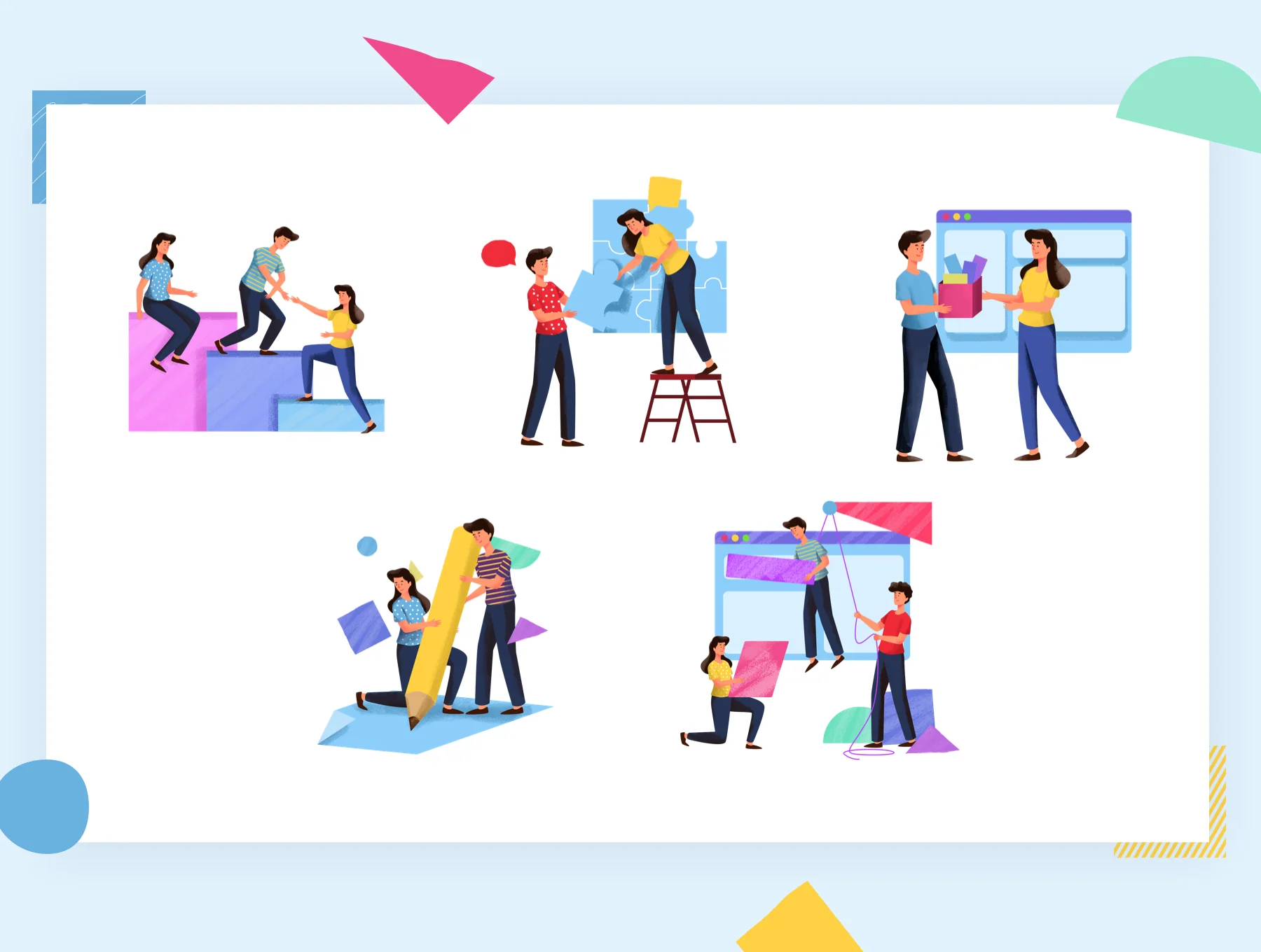 Teamwork Illustration Pack 5