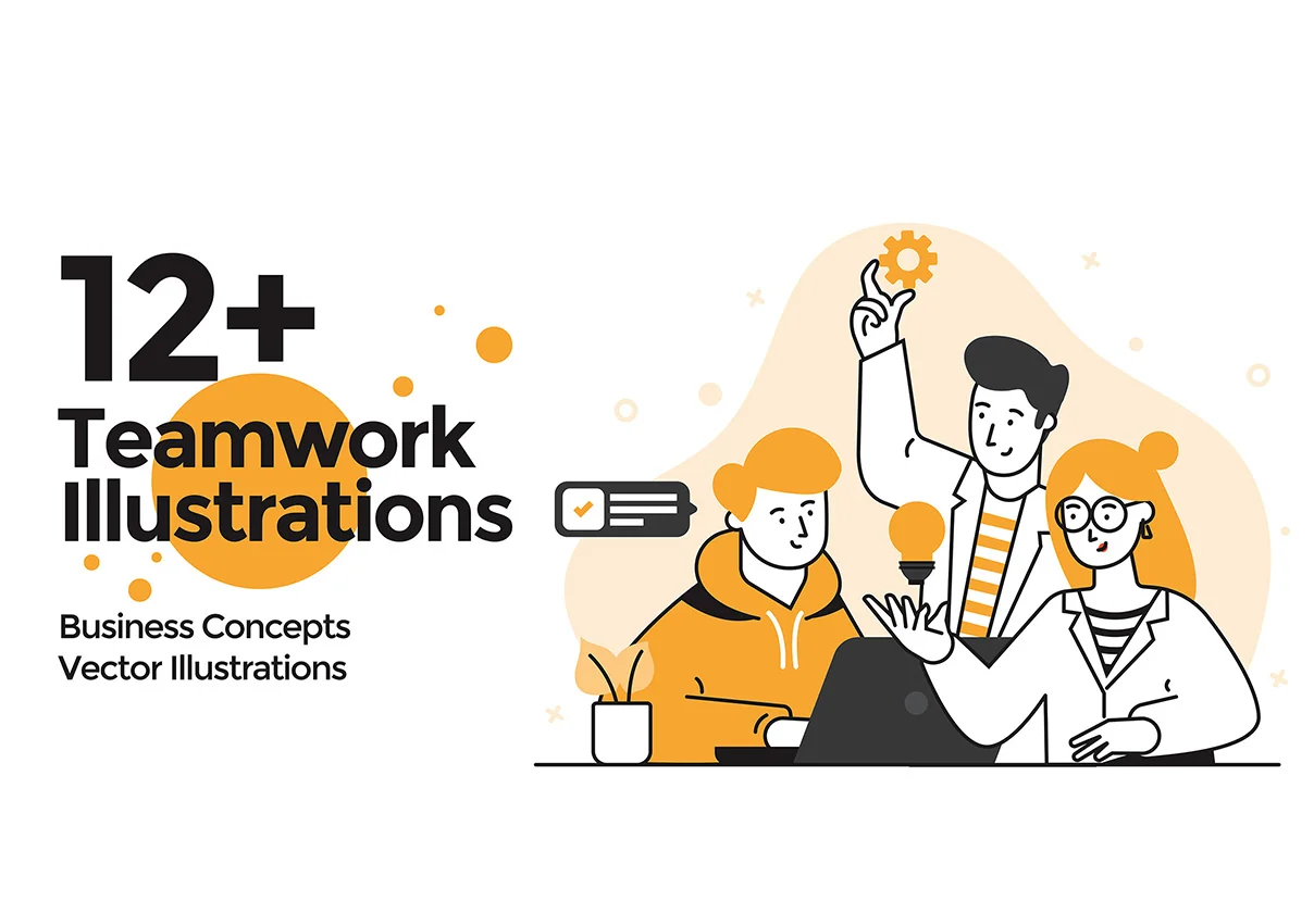 Teamwork Illustration Set