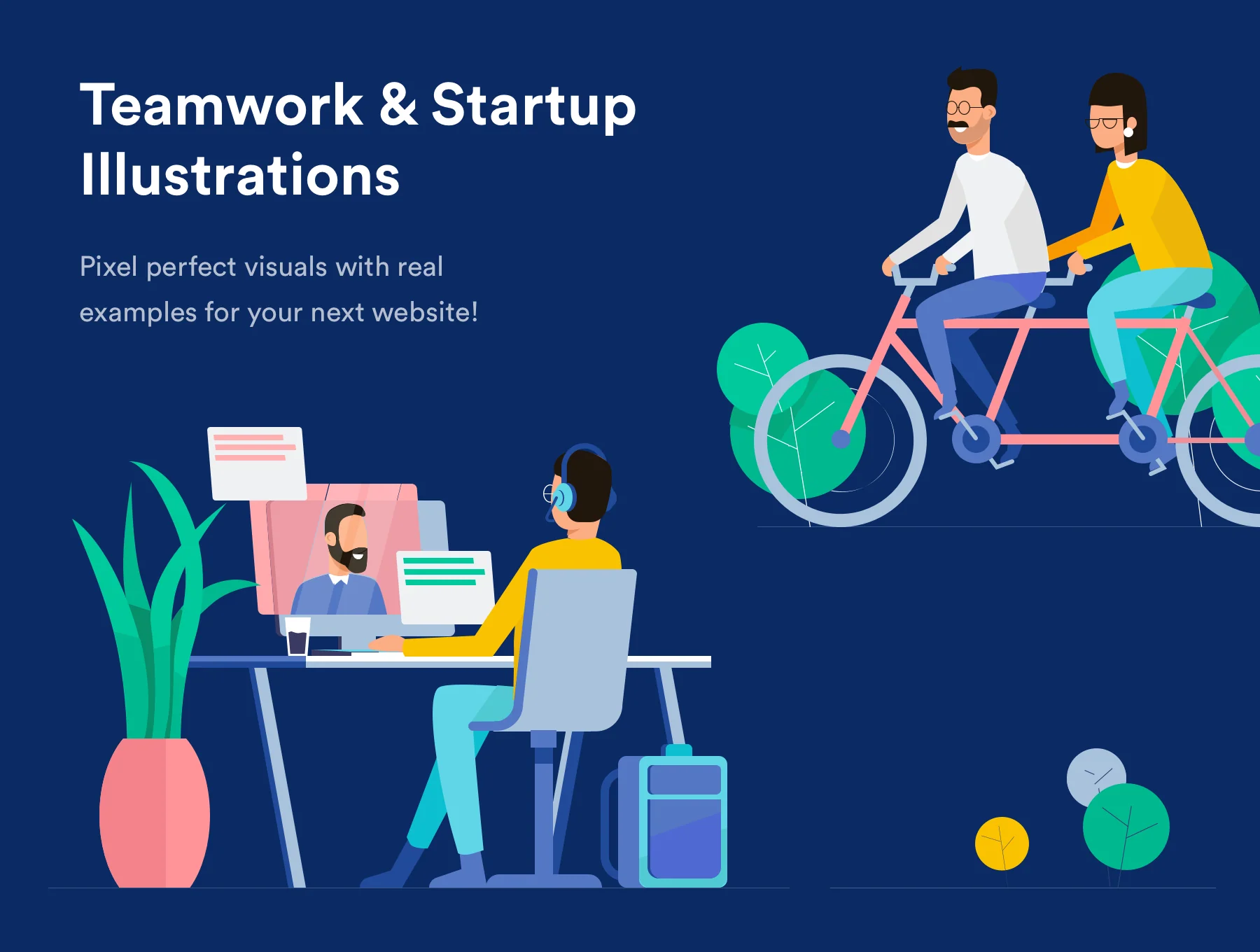 Teamwork & Startup Illustrations