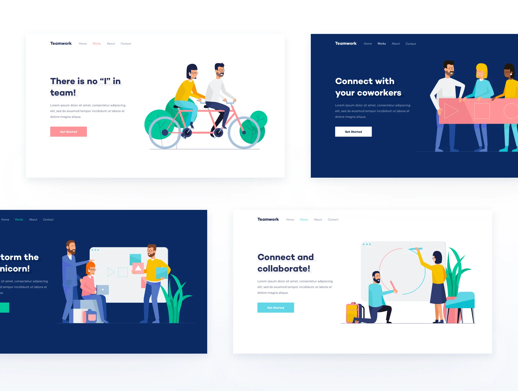 Teamwork & Startup Illustrations 3