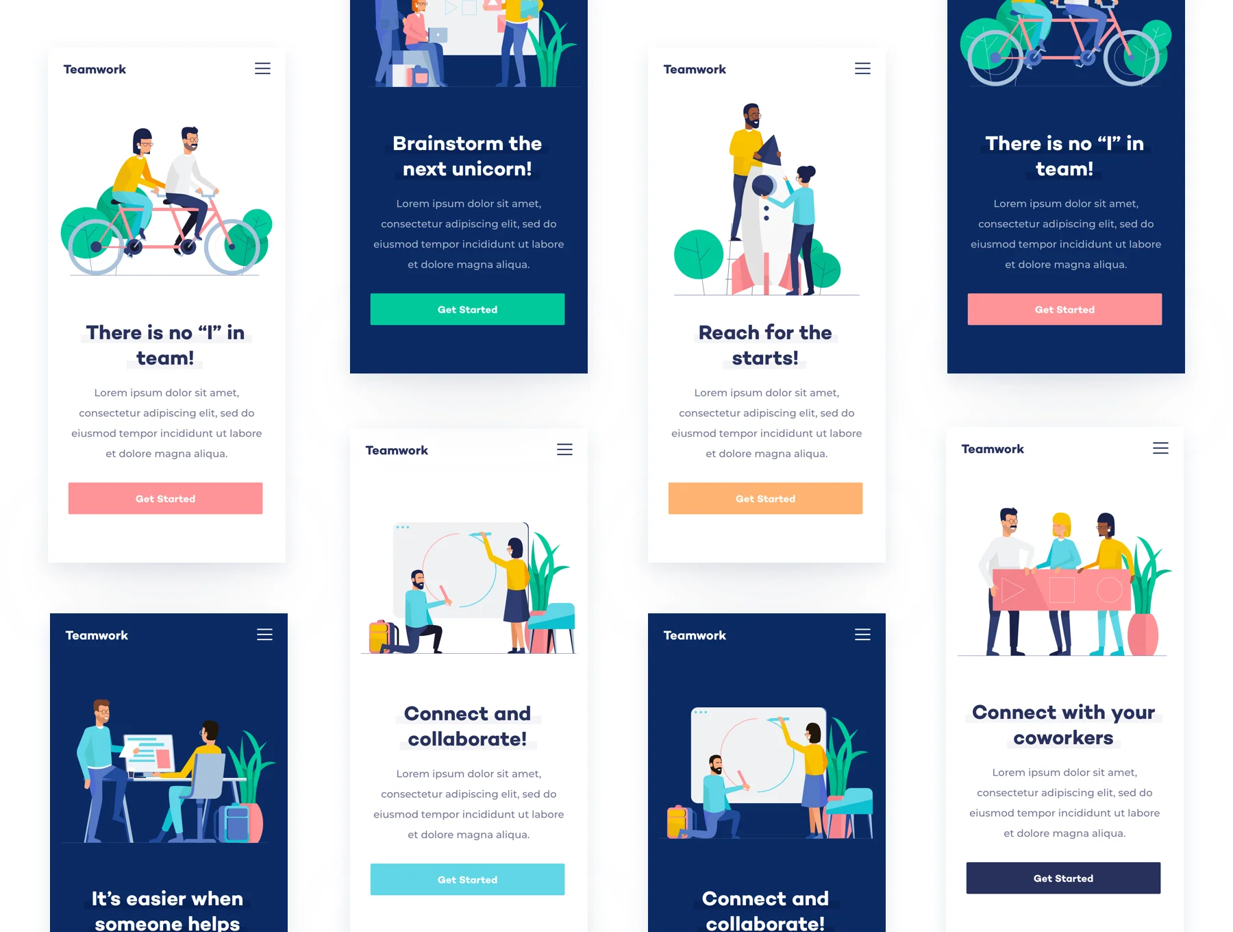 Teamwork & Startup Illustrations 4