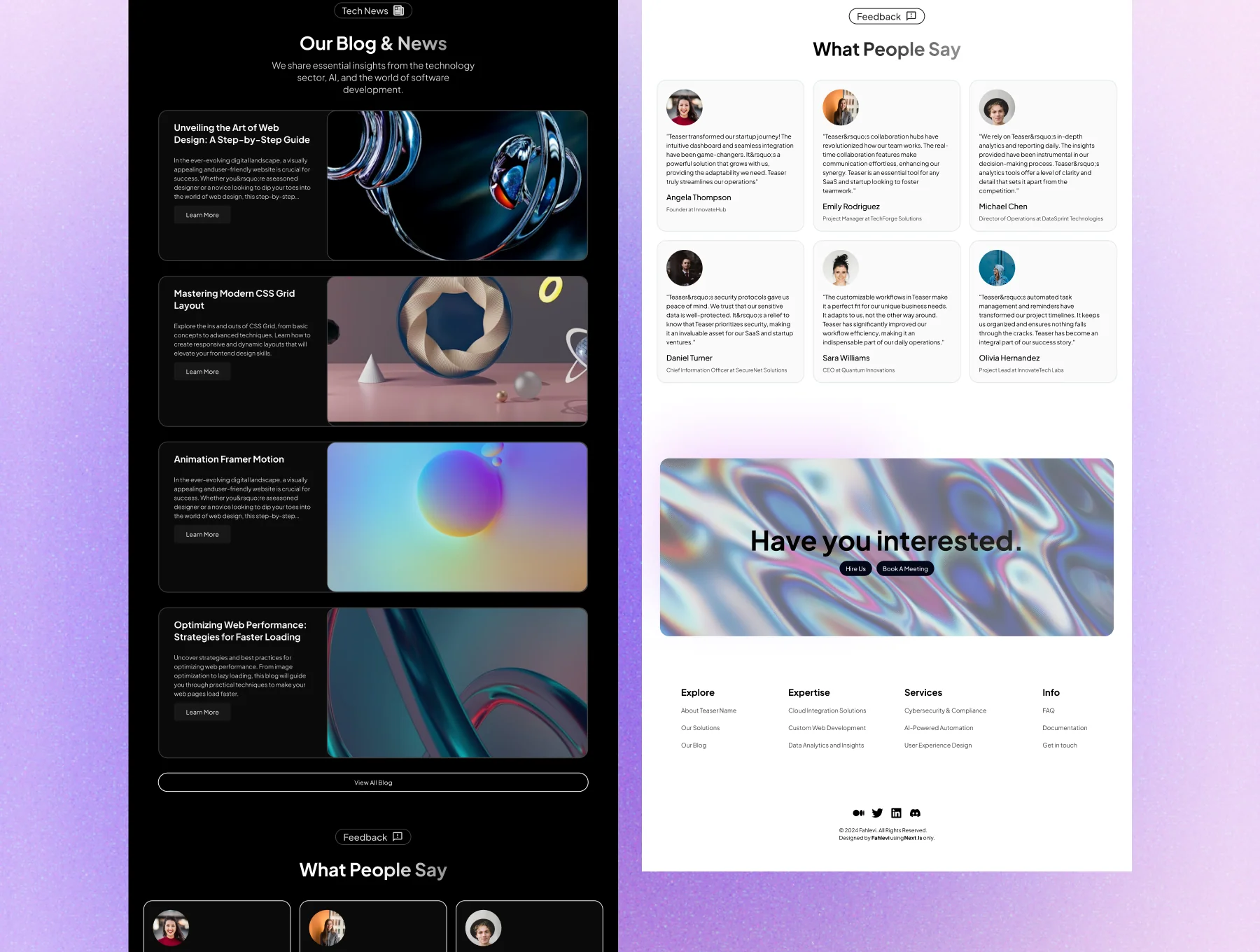TEASER - SaaS Landing Page Next Js Website Template 7