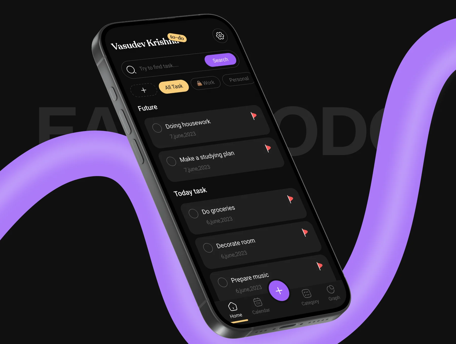 TEasy Todo: TaskList & Calendar App UI Kit 2