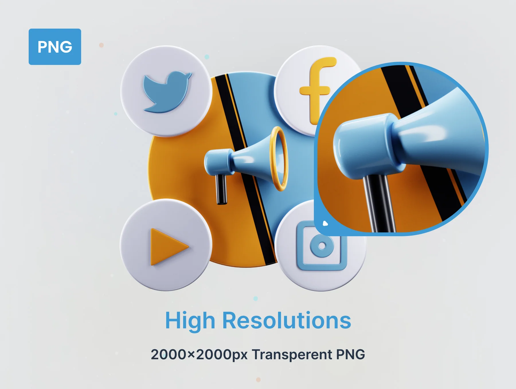 TecDig Shine - Digital Marketing 3D illustration 4