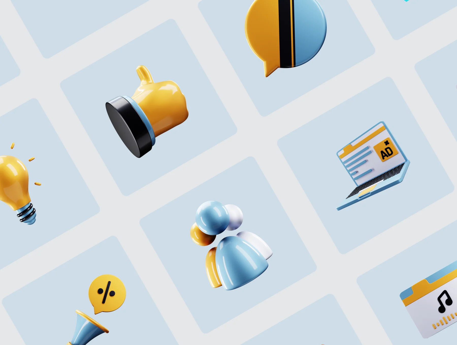 TecDig Shine - Digital Marketing 3D illustration 5