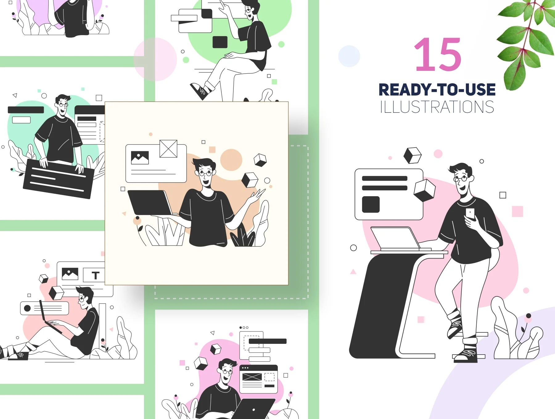 Tech Guy Illustration Kit 2