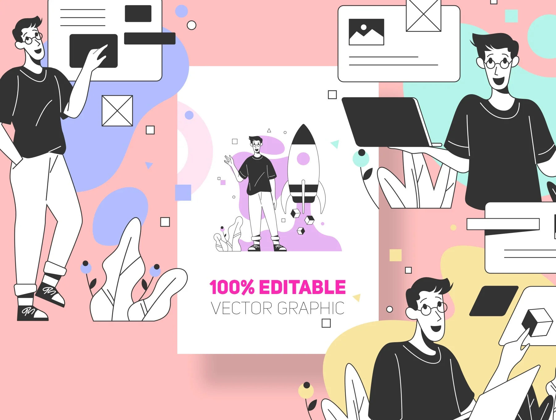 Tech Guy Illustration Kit 5