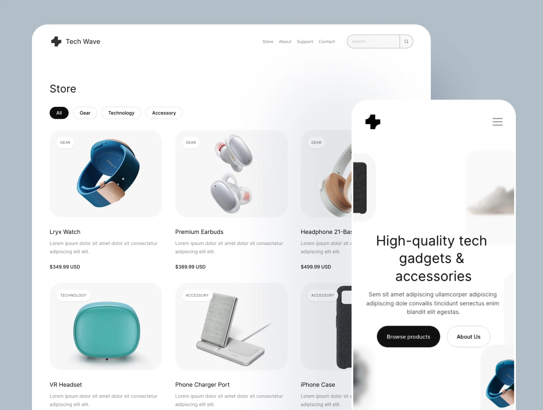 Tech Wave - Ecommerce Template for Framer 2