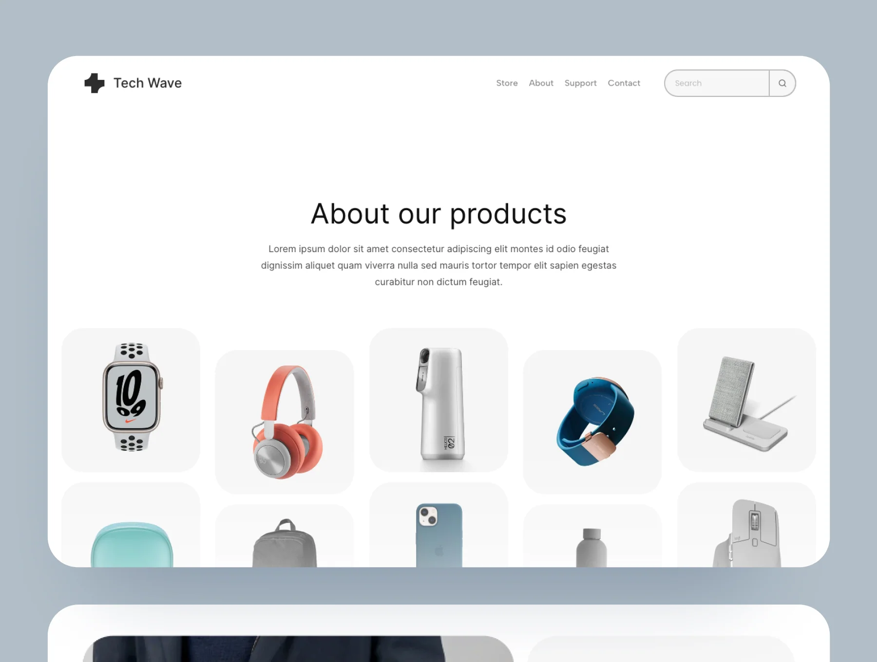 Tech Wave - Ecommerce Template for Framer 3