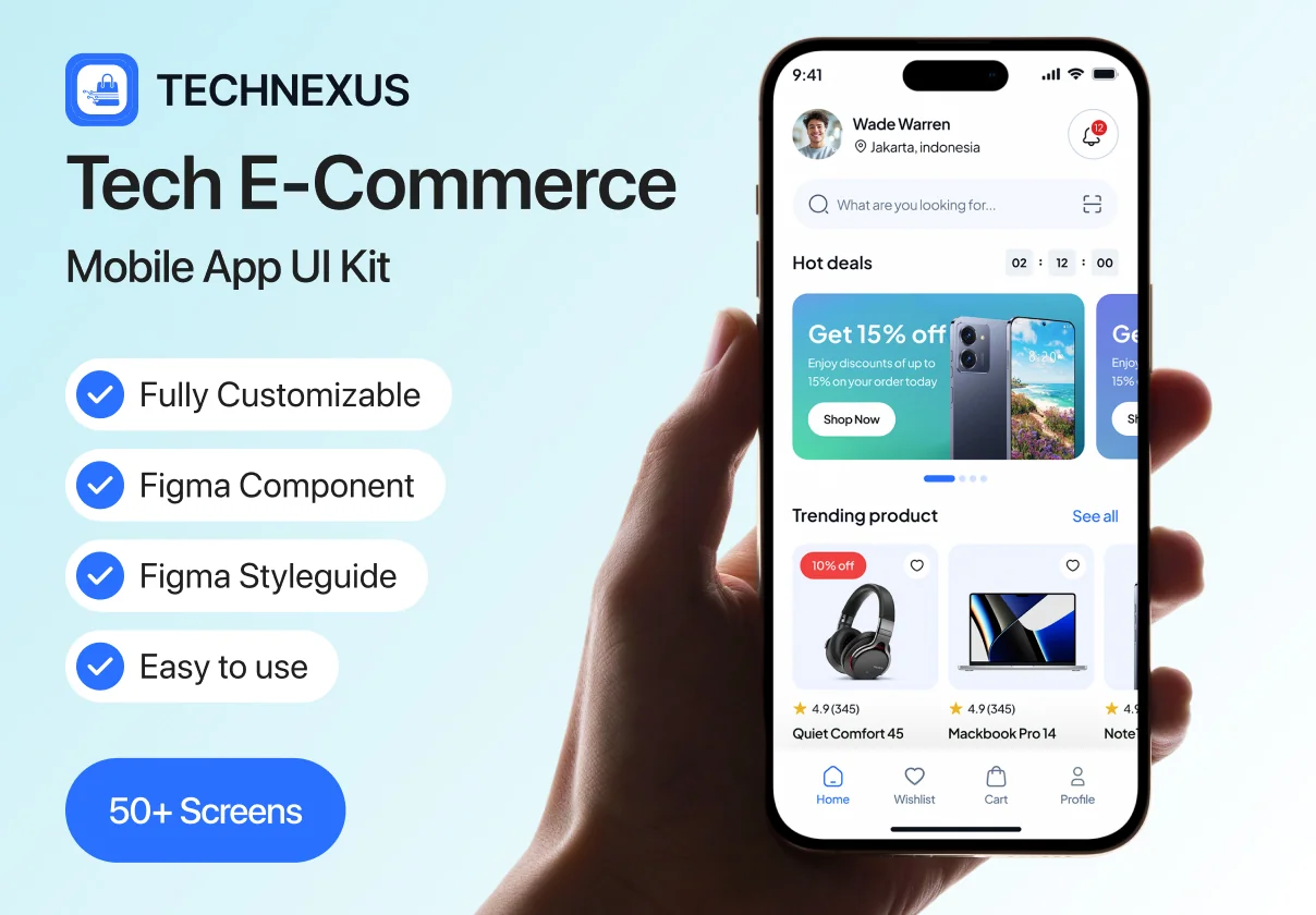 TechNexus Tech E-Commerce App Ui KIt
