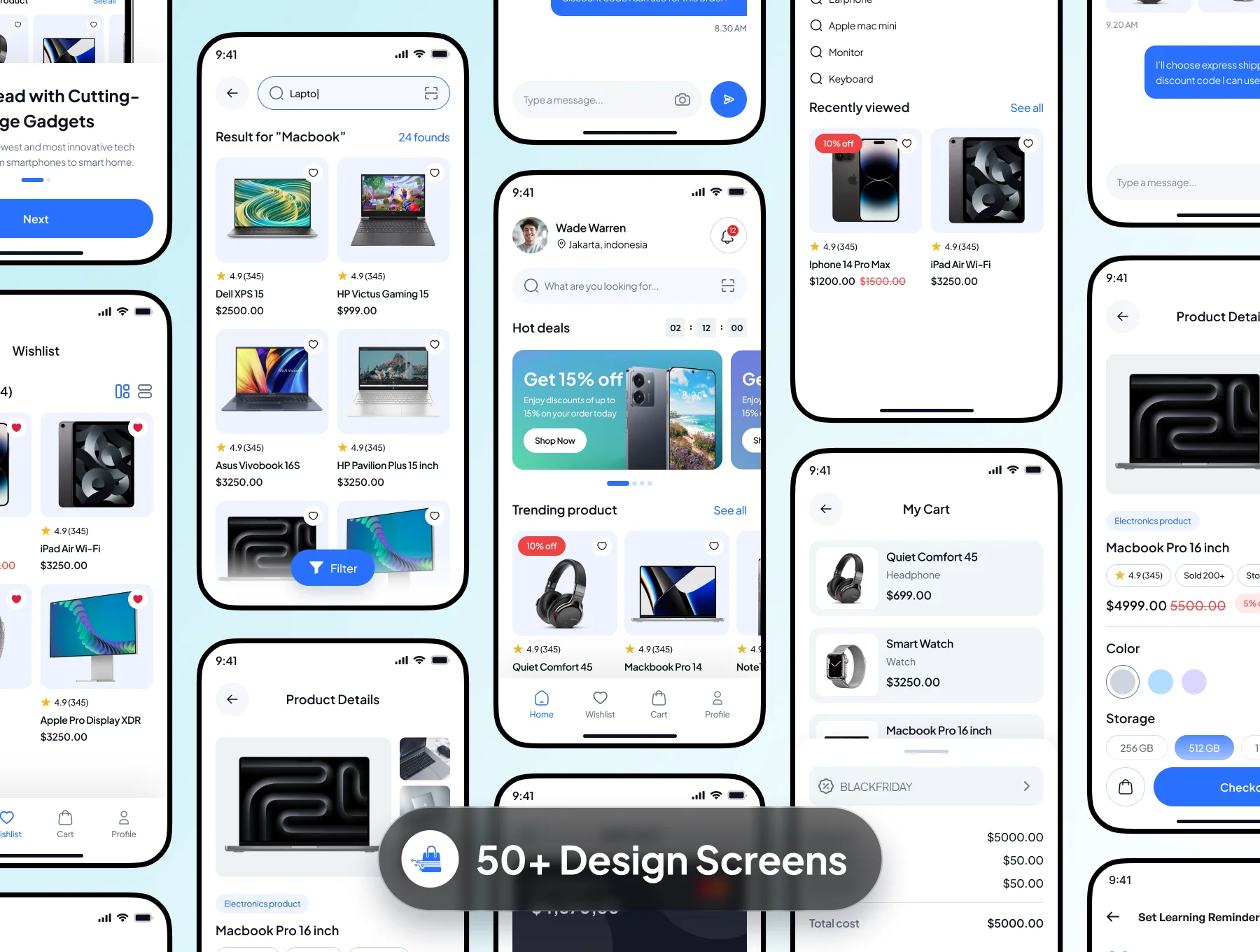 TechNexus Tech E-Commerce App Ui KIt 2