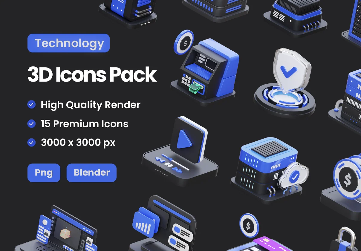Technology 3D Illustration