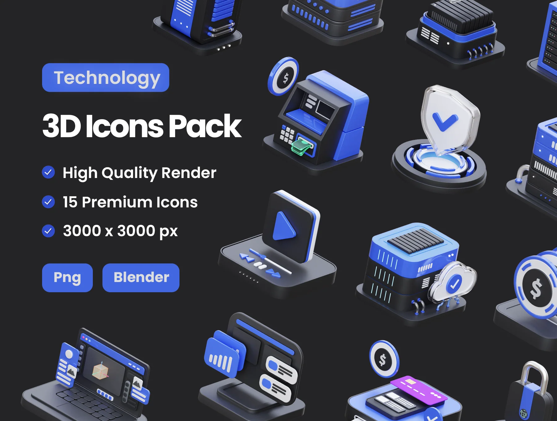 Technology 3D Illustration