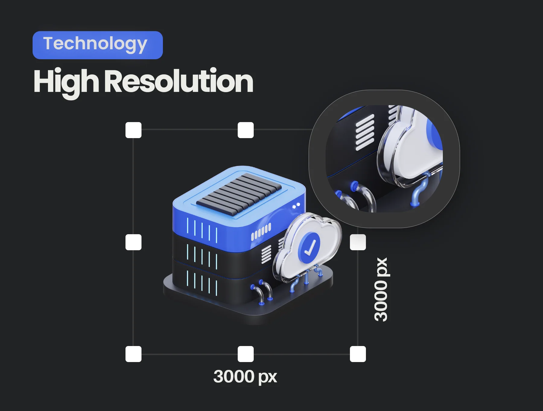 Technology 3D Illustration 2
