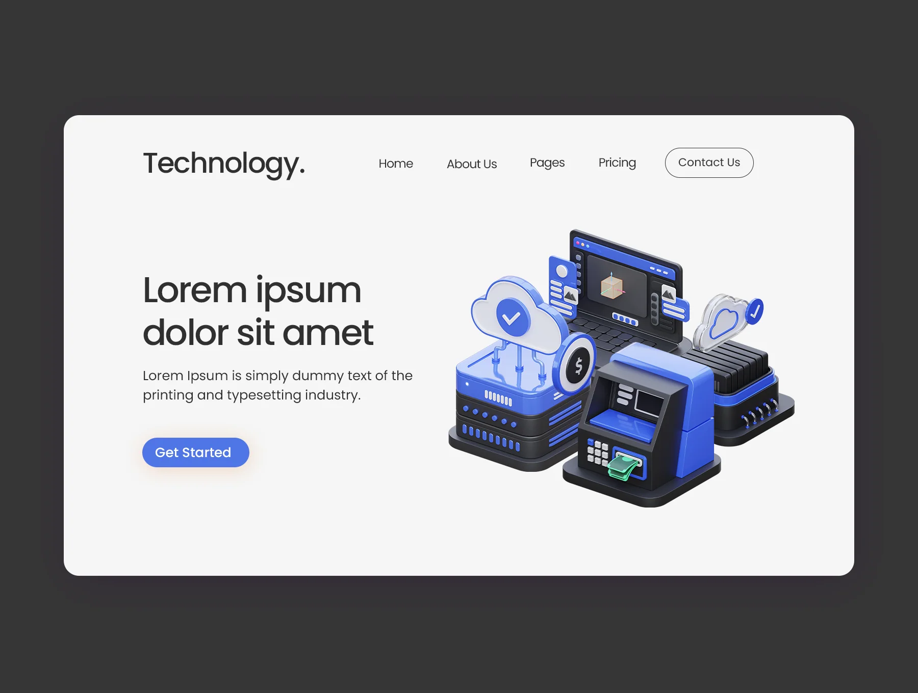 Technology 3D Illustration 4