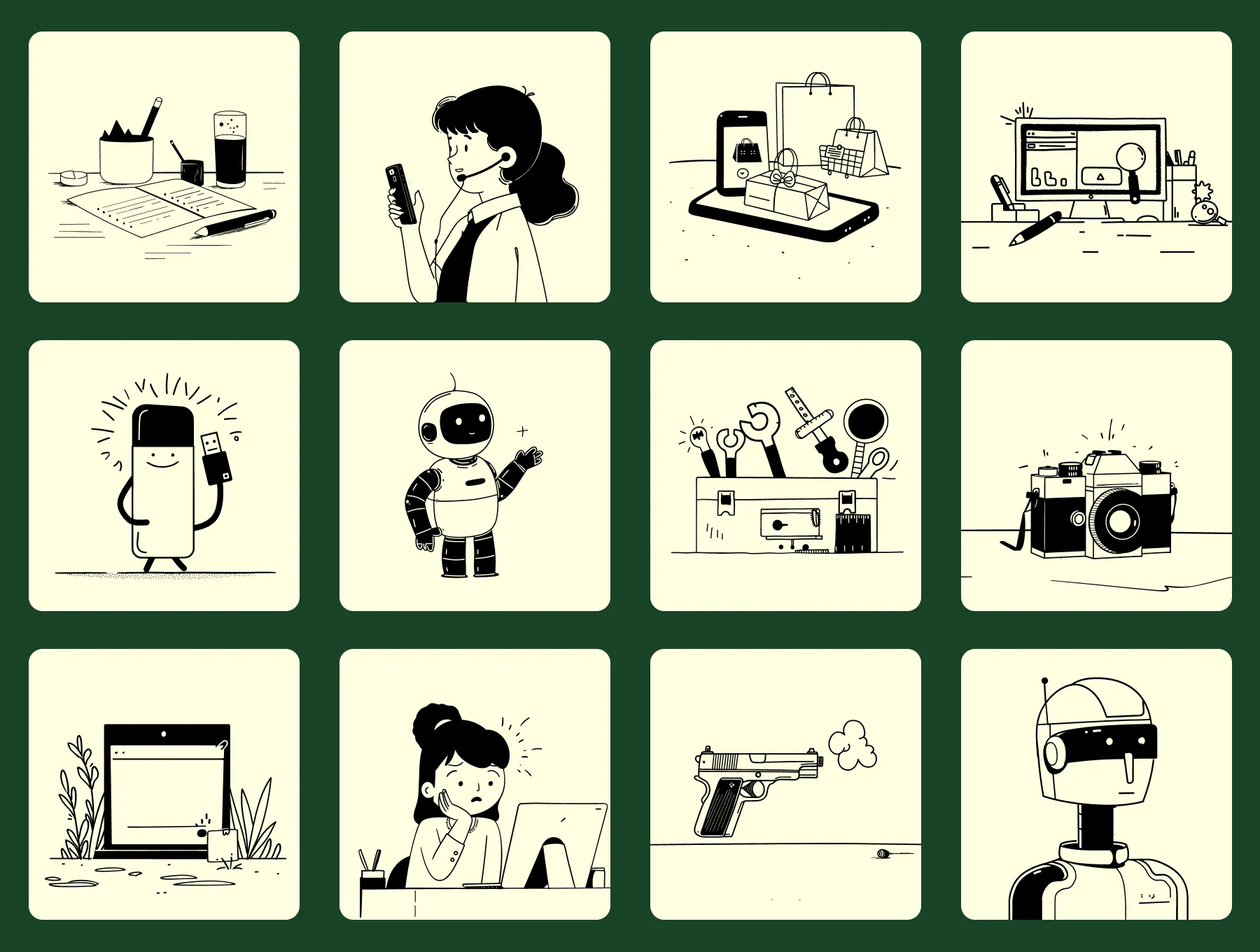 Tech & AI Vector Illustration Bundle 5