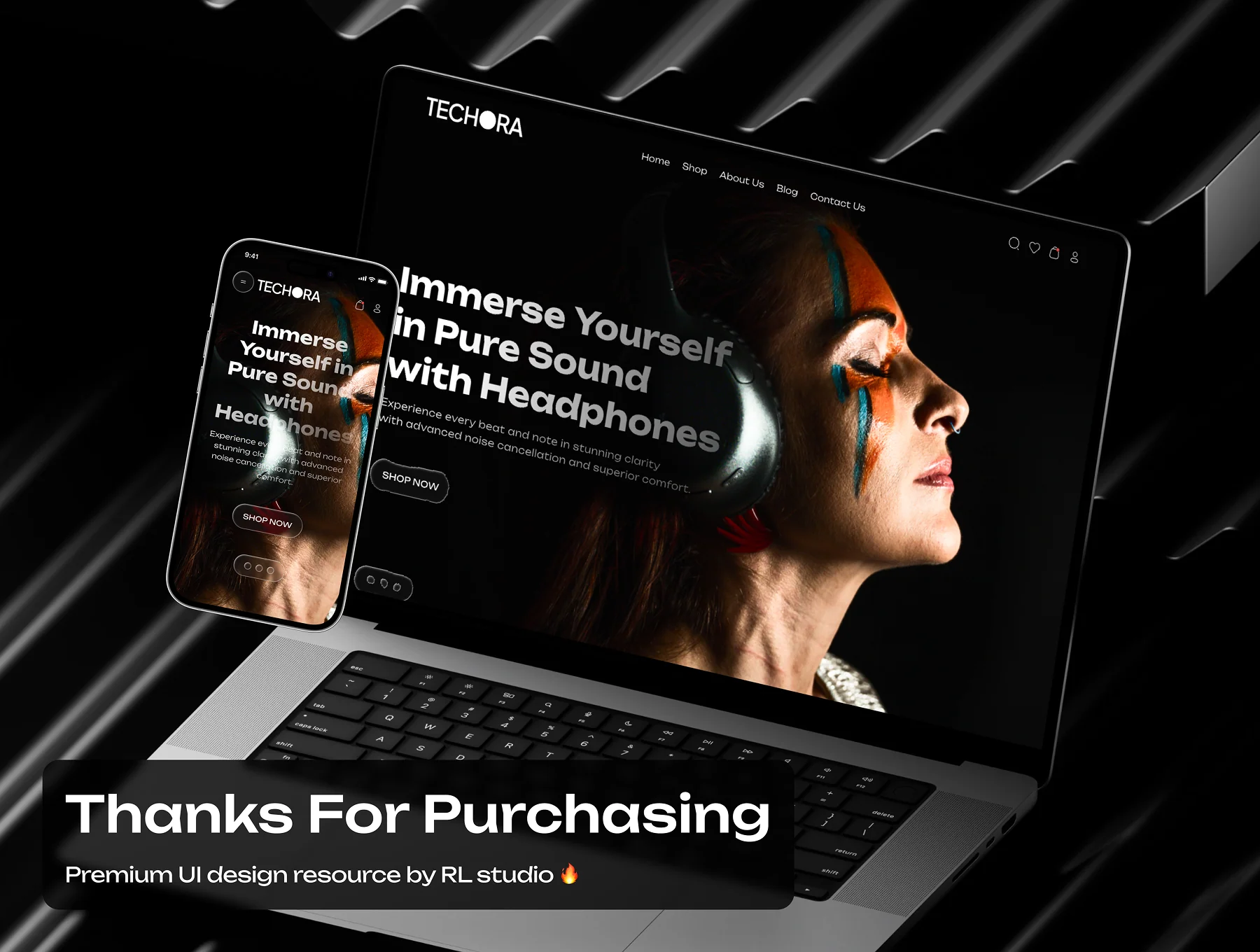 TECHORA - Electronic Ecommerce Website Framer Template 9