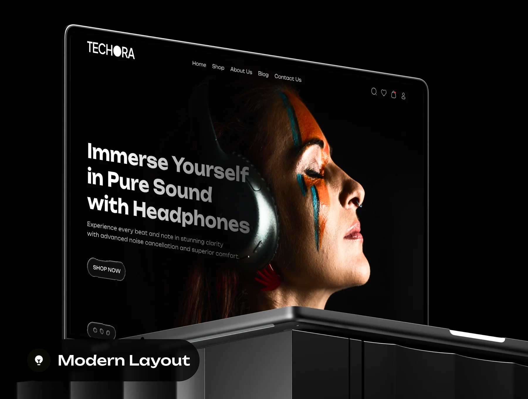 TECHORA - Electronic Ecommerce Website Framer Template 4