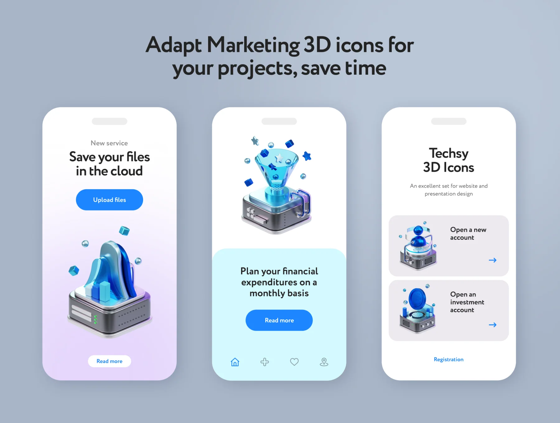 Techsy Technology 3D Icons 3