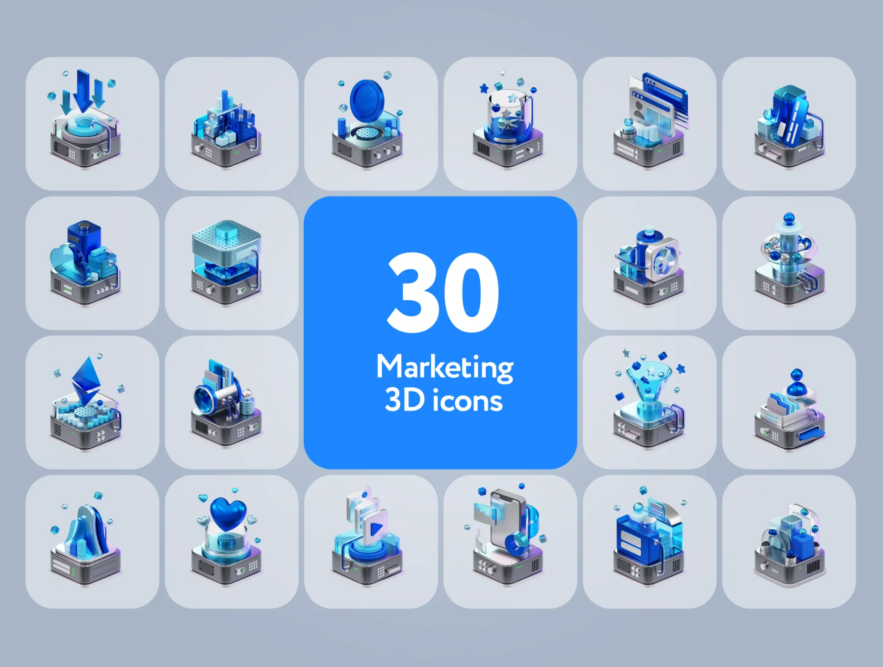 Techsy Technology 3D Icons 6