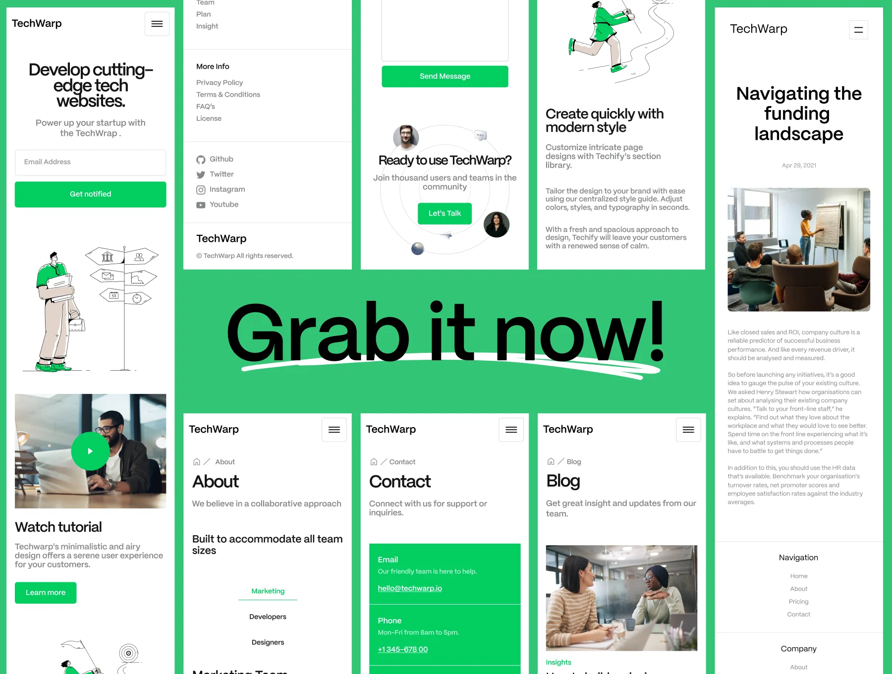Techwarp Framer Template for Startups 6