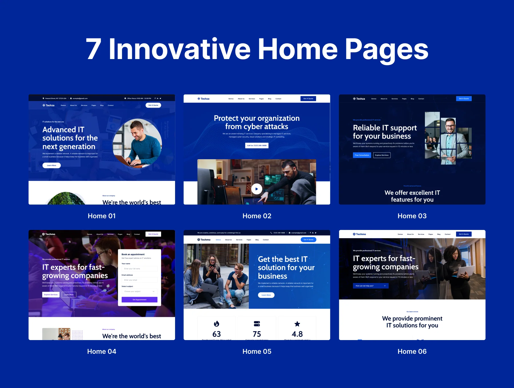 Techza - IT Solutions & Services HTML Templates 3