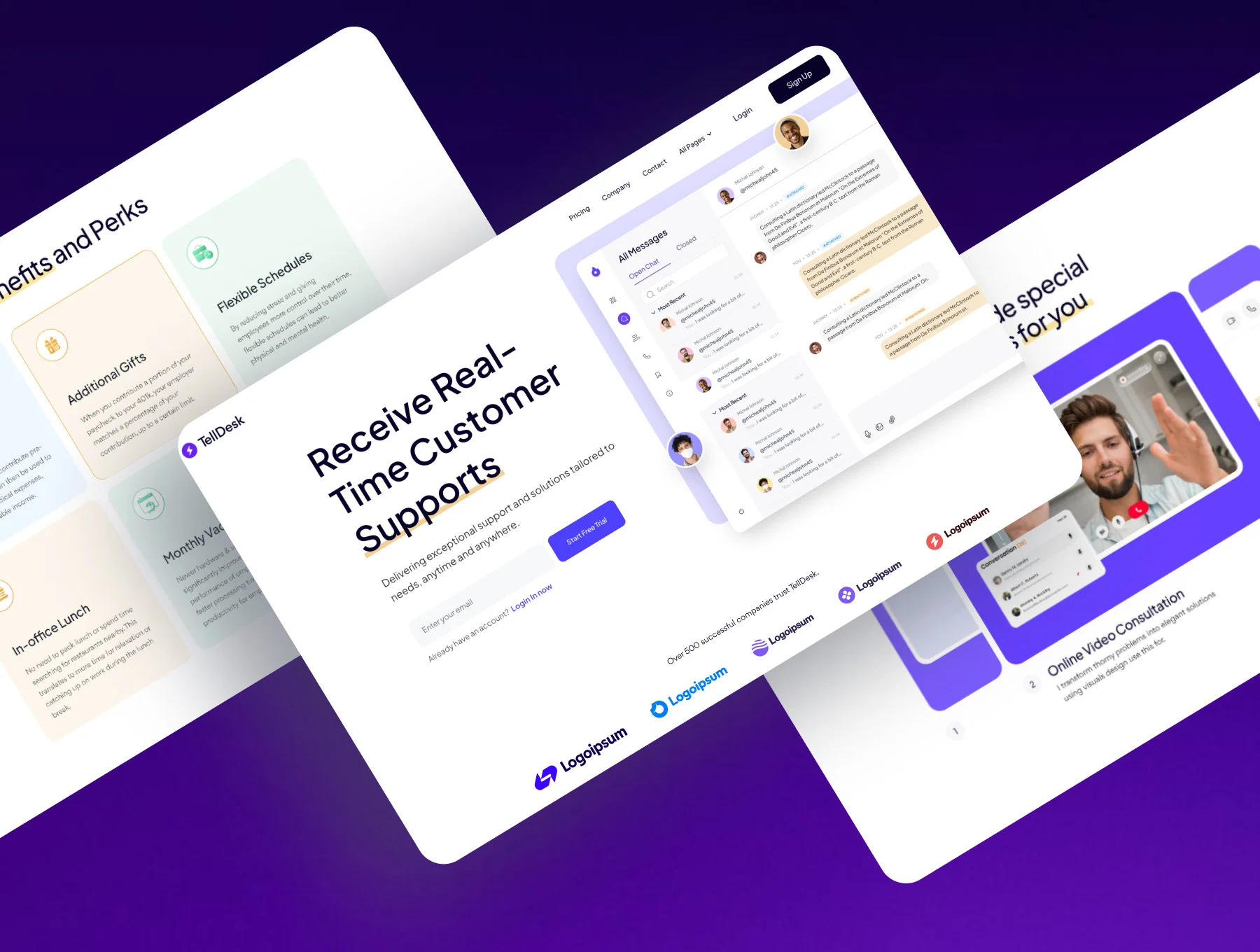 TellDesk - Customer Support SaaS Template 6